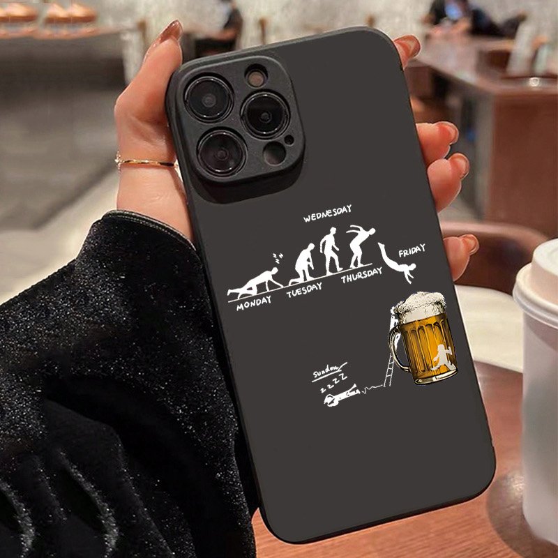 Beer & Wine Downtown - Creative Beer-Themed Phone Case for Samsung