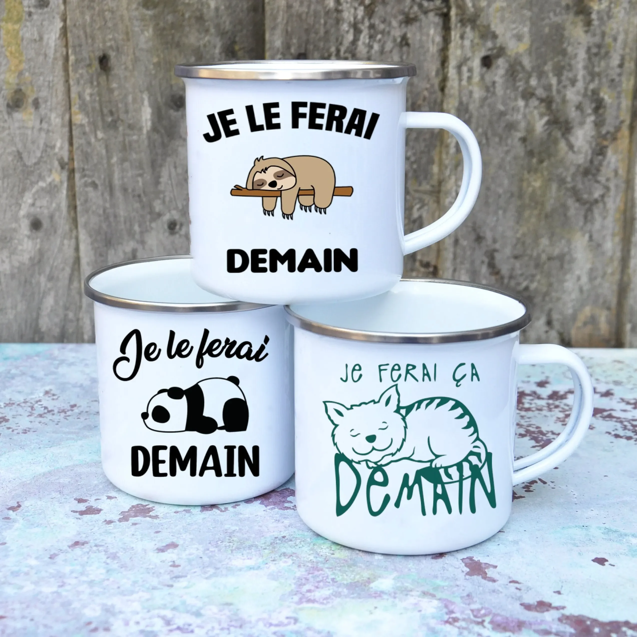Cute Enamel Coffee Mug French  - огляд і ціна Wine Beer Festival