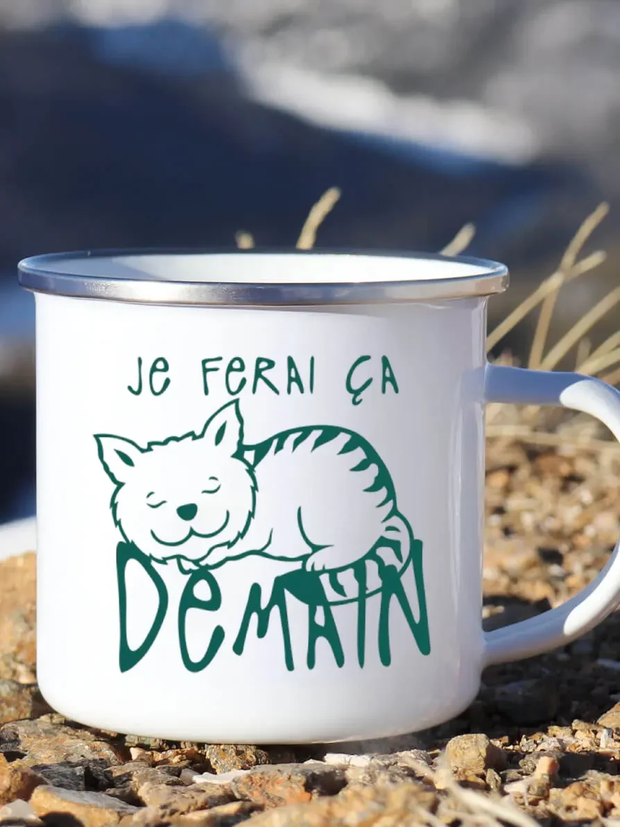 Cute Enamel Coffee Mug French  - огляд і ціна Wine Beer Festival