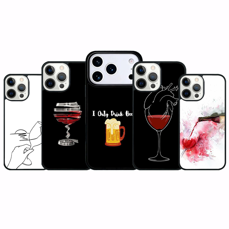 Drink Beer Red Wine Phone Case - огляд і ціна Wine Plus Beer