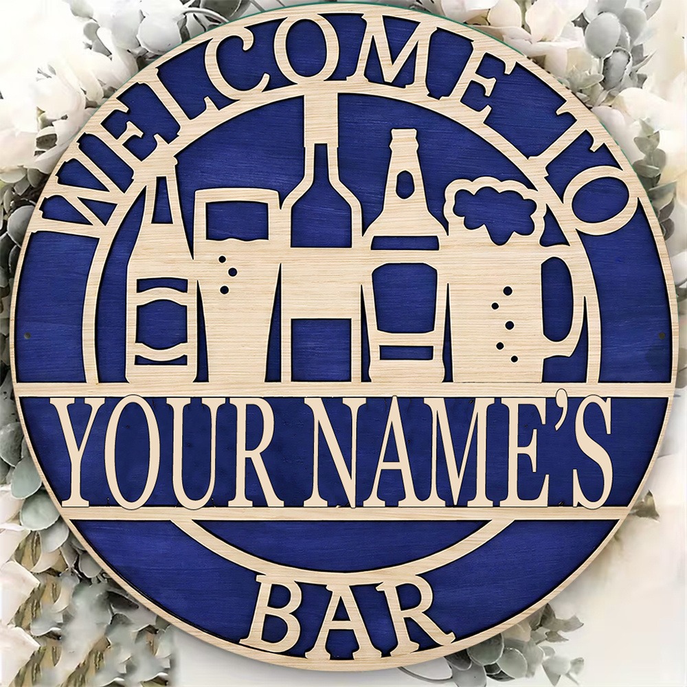[2D Flat] 1pc Custom Name Holl - огляд і ціна Wine Beer Name