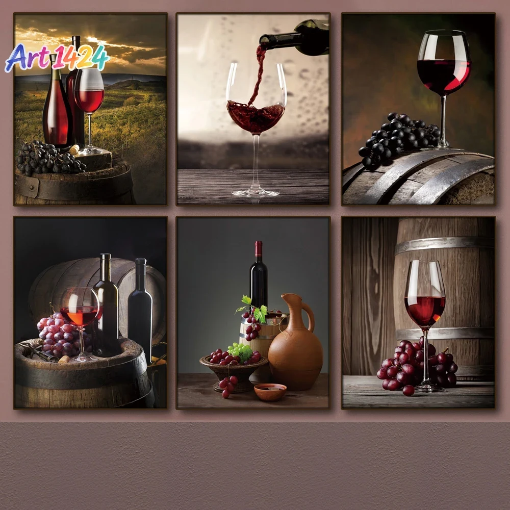 1pc frameless Canvas painting  - огляд і ціна Wine Beer Bar