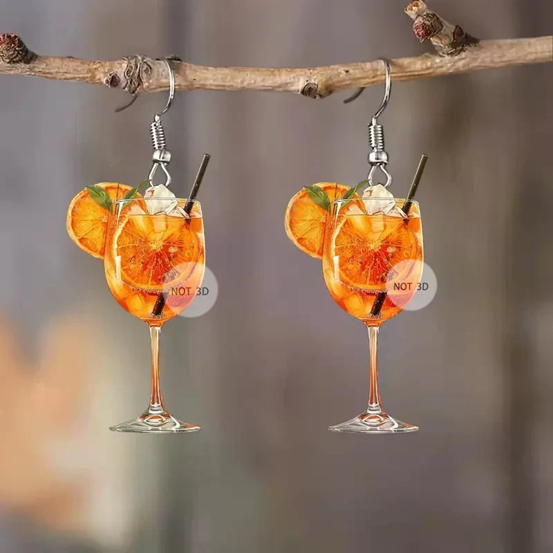 Fashion 2D Flat Design Earring - огляд і ціна Wine Beer Festival