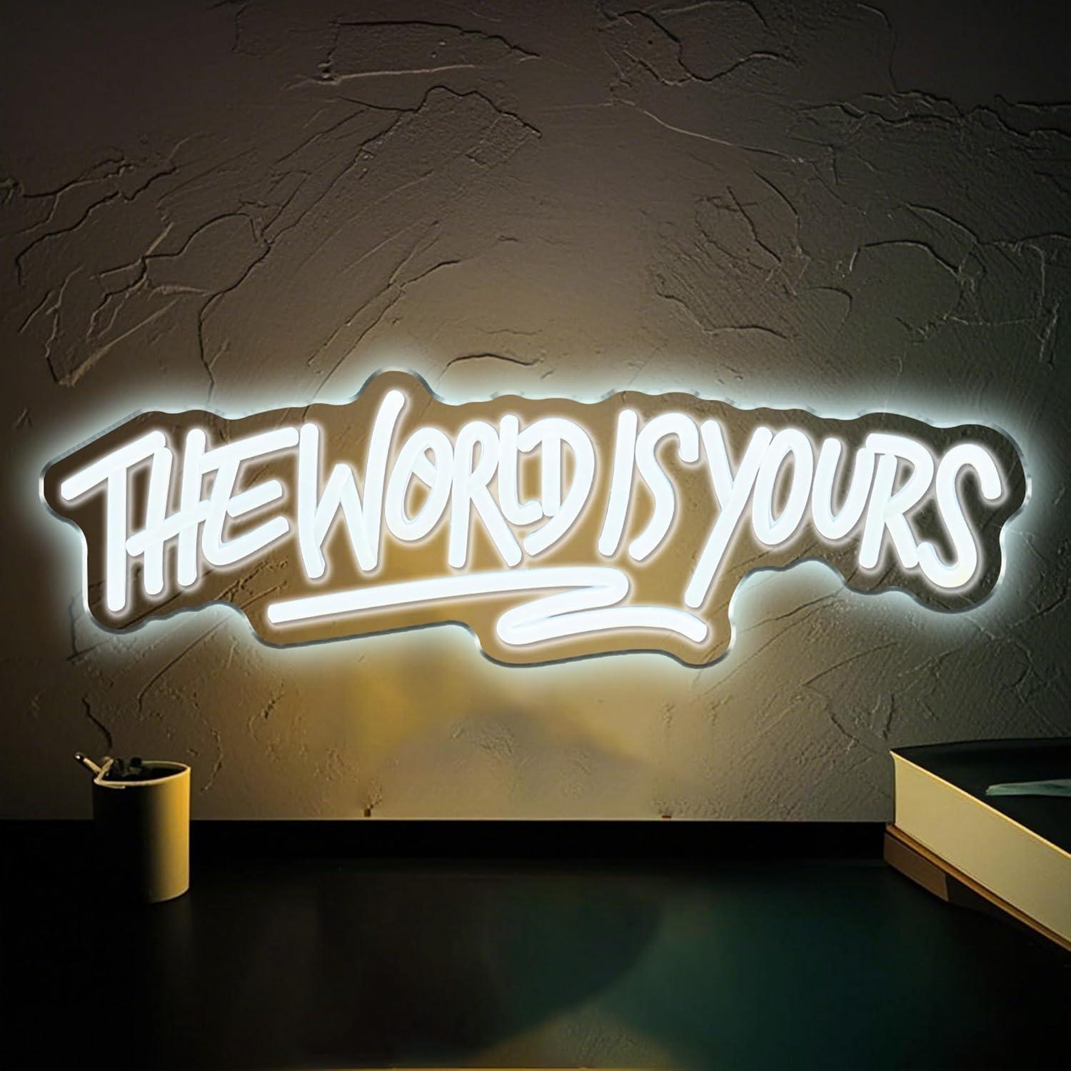 The World is Yours Neon Sign U - огляд і ціна Beer & Wine Downtown