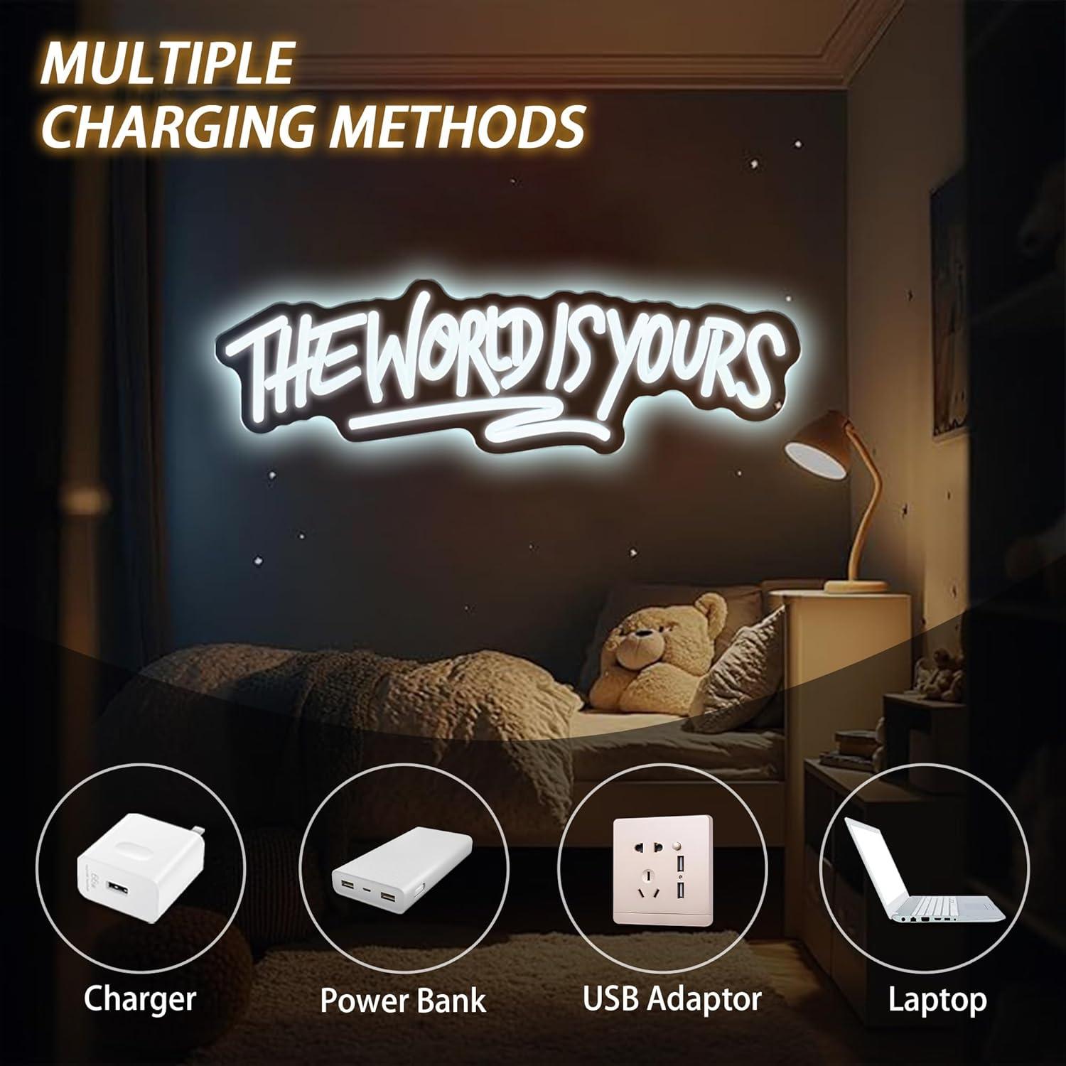 The World is Yours Neon Sign U - огляд і ціна Beer & Wine Downtown