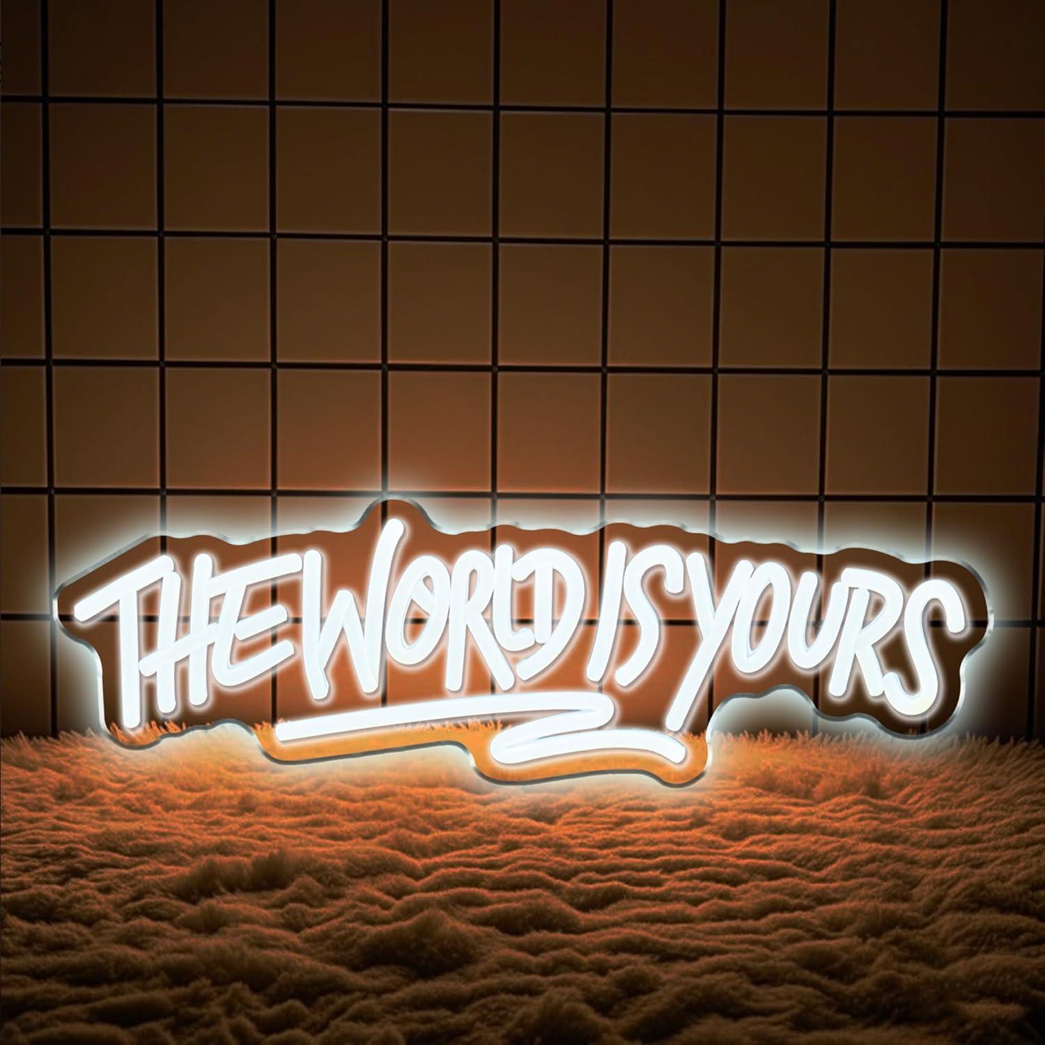 The World is Yours Neon Sign U - огляд і ціна Beer & Wine Downtown