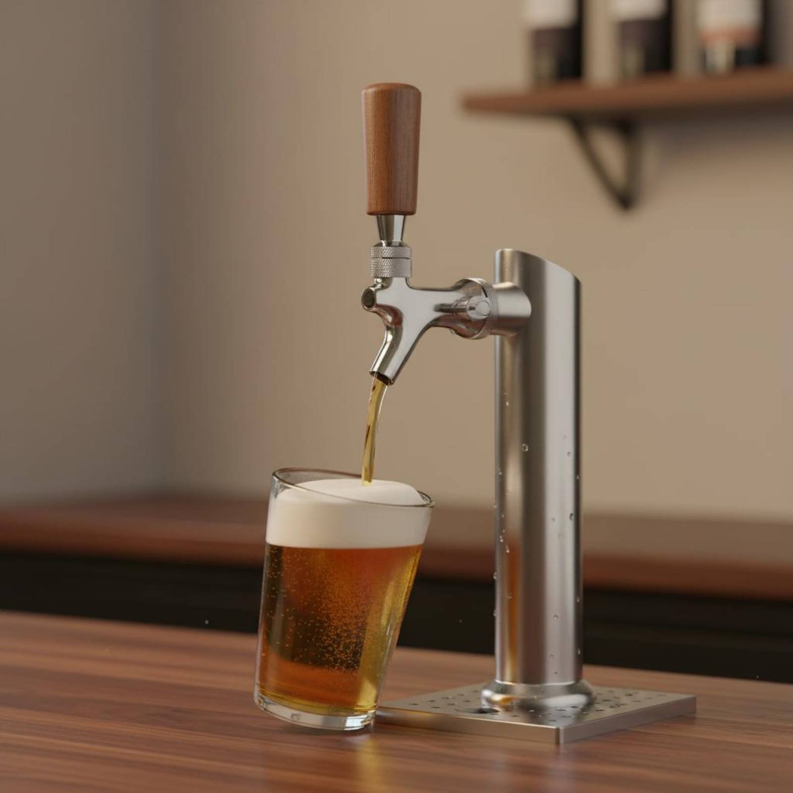 Short Wooden Beer Handle Solid - огляд і ціна Wine Beer Bar