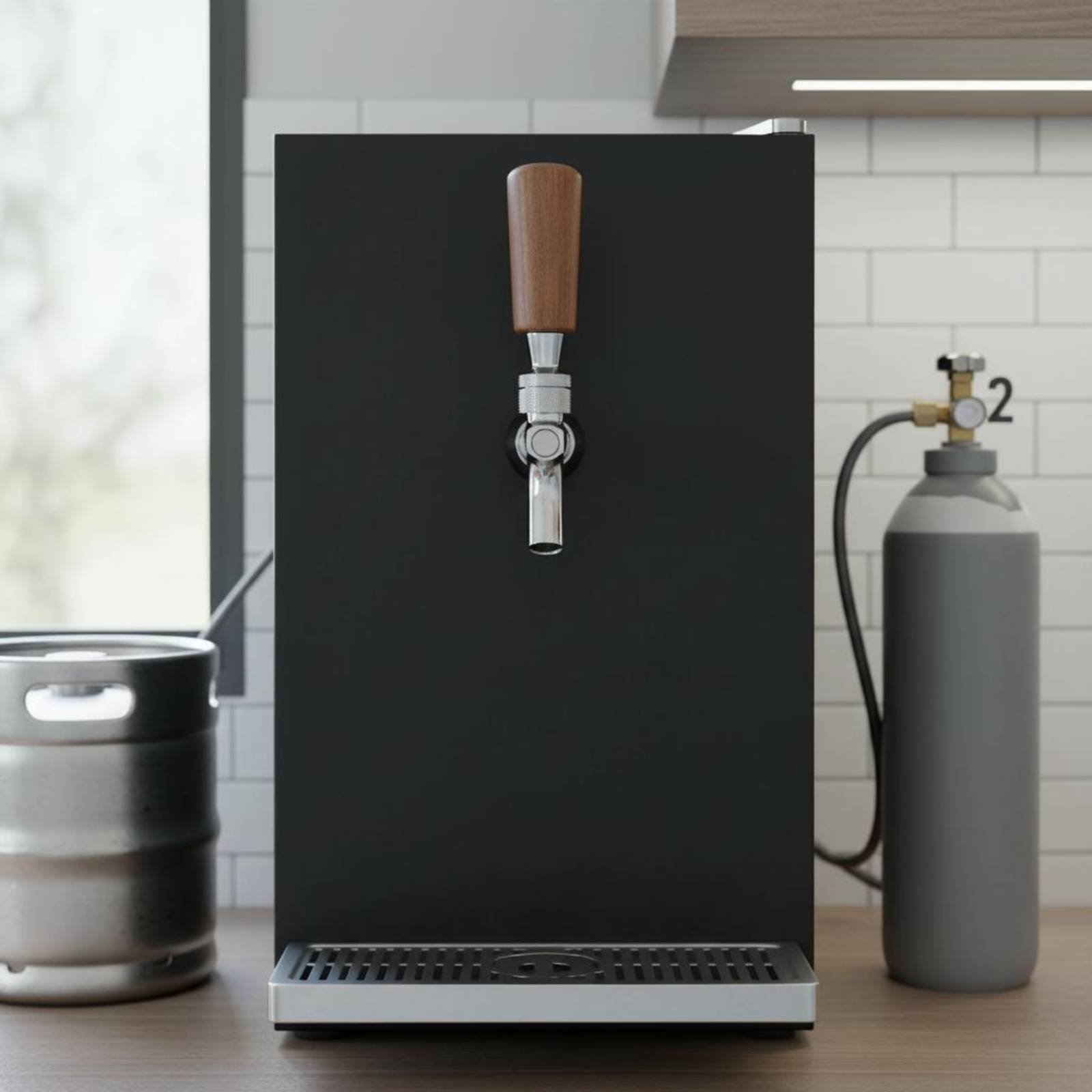 Short Wooden Beer Handle Solid - огляд і ціна Wine Beer Bar