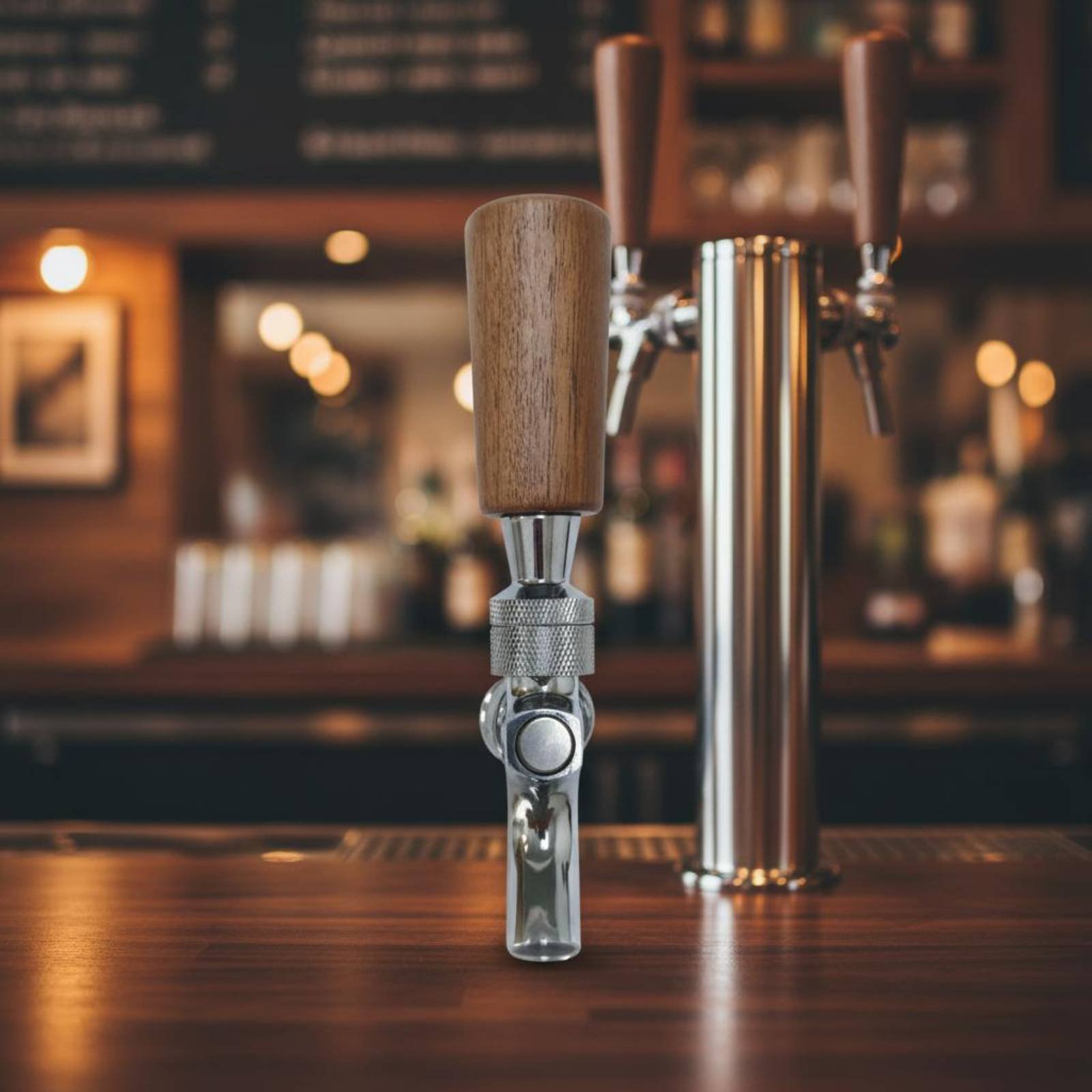 Short Wooden Beer Handle Solid - огляд і ціна Wine Beer Bar