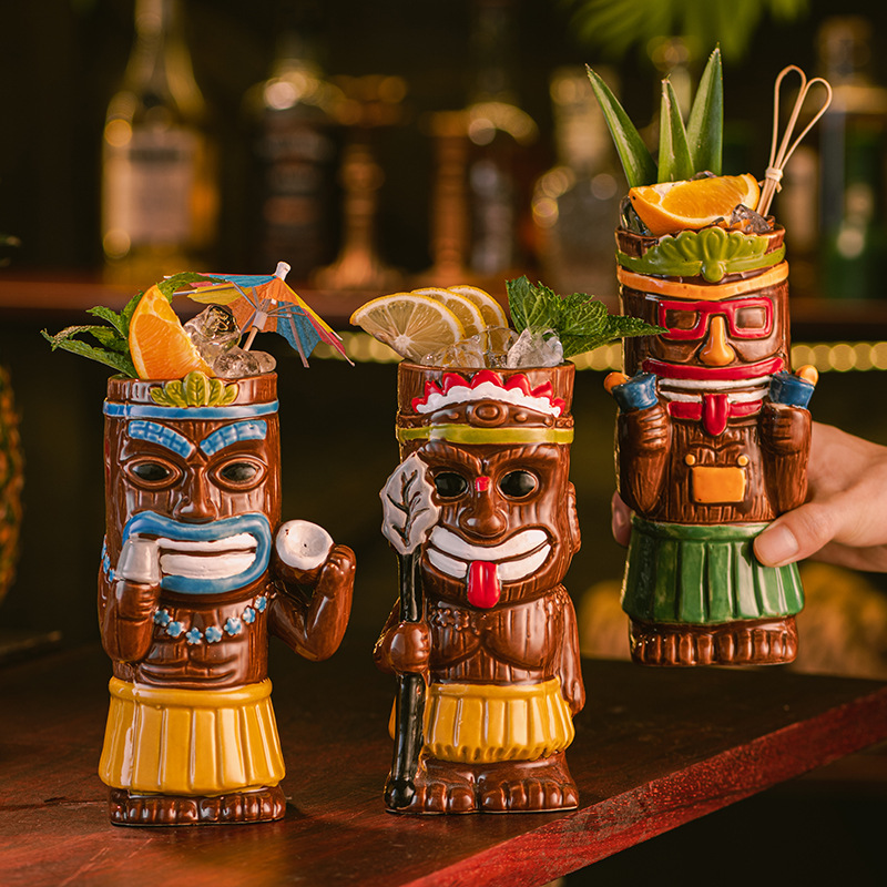 Ceramic Tiki Mug, Hawaiian Tro - огляд і ціна Wine With Beer Cocktail