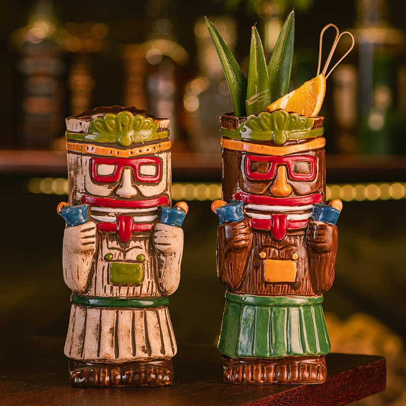 Ceramic Tiki Mug, Hawaiian Tro - огляд і ціна Wine With Beer Cocktail